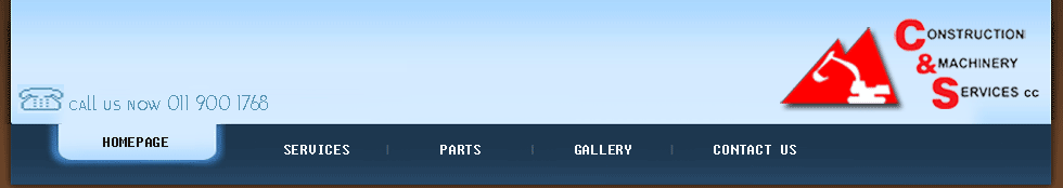 C & S Construction Machinery Services "cc", Excavator Machine Hire, Excavator Parts and Service